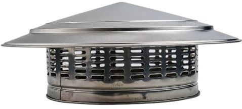 250 mm/300 mm Metall-Schornsteinkappe, rund, Regenabdeckung, Ofenrohr, Regenhut, Zylinderhaube für Rauchabgase, Dachbelüftung, wetterfeste Kaminabdeckung