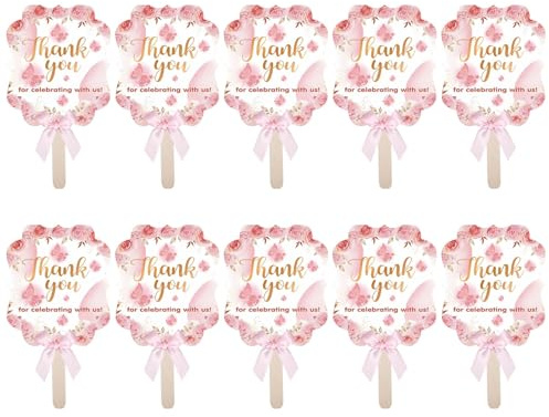 Juego de 10 abanicos de papel de mano para invitados de boda, decoración elegante de fiestas, banquetes, recuerdos, accesorios, abanicos de papel