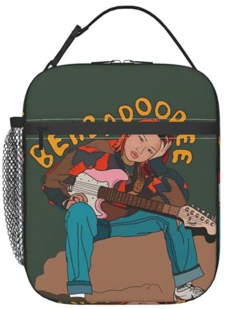 Custom Beabadoobees Beatopia Thermal Insulated Lunch Bag Portable Bento Box for Camping Travel Multifunction Food Tote Bags