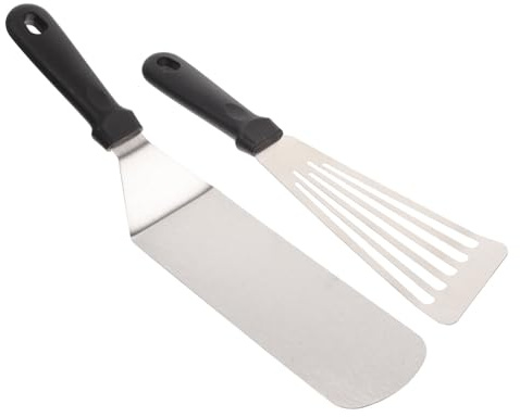 Lurrose 2pièces Spatule Alimentaire Antiadhésive Pour Barbecue Ustensile De Cuisine Professionnel Grattoir Pour Plaque De Cuisson