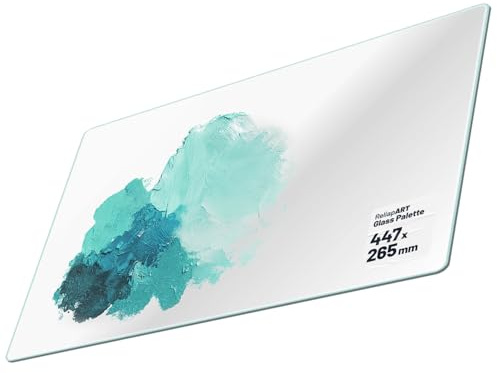 ReliapART Artists’ Easy Clean Clear Glass Art Paint Palette - 445x260mm