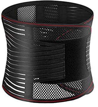 alloneslife Cinturón lumbar fuerte para la espalda baja, corsé de entrenamiento para sudar, cinturón deportivo para el abdomen, para hombres y mujeres, pérdida de peso