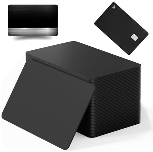 30 Stück NFC Karten NTAG215-Chip, 8,55 X 5,4 cm NFC Cards Schwarz, Wiederbeschreibbar NFC Tags Blanko, Programmierbar 504 Byte Chip, Kompatibel mit Allen NFC-fähigen Smartphones und Geräten
