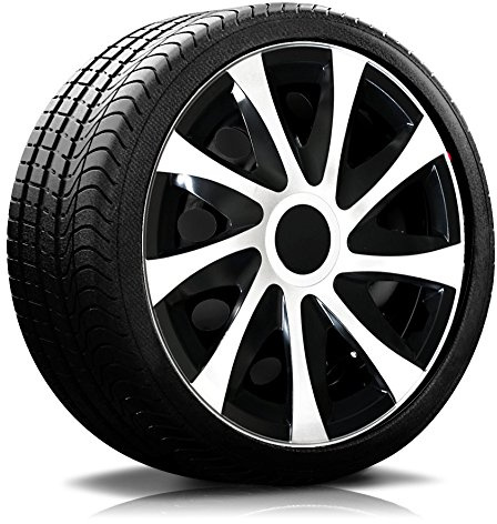 16 Zoll RKK04 Multi-Color Line (Schwarz-Weiss) Radkappen/Radzierblenden 4 Stück