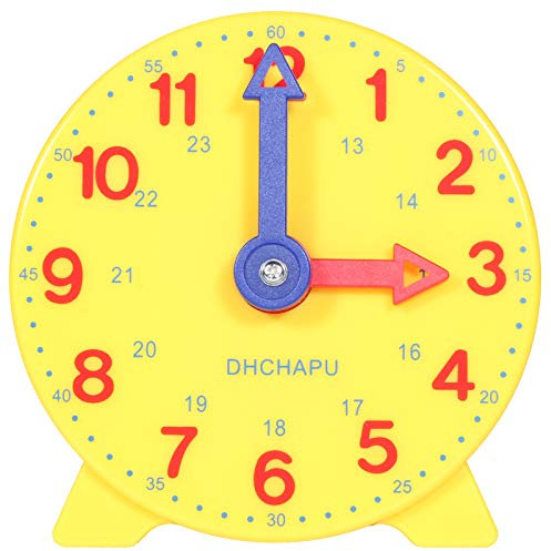 DHCHAPU DHCHAPU Schüleruhr – Sagen Sie die Zeit – 12-Stunden- und 24-Stunden-Uhr. Schüler-Lernuhr