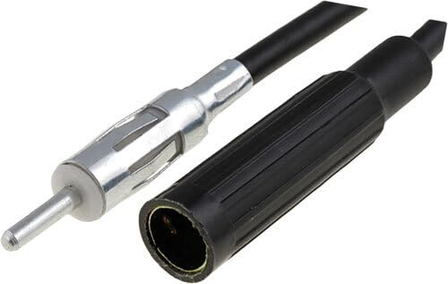 Audioproject A293 - Auto-Radio Antennen-Verlängerung 100 cm - 1m - KFZ Koax Antennen-Kabel DIN Adapter-Stecker - DIN Buchse - FM UKW kompatibel für VW Audi Opel Ford