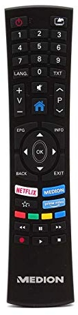 Medion RC1822 40069104 Originalfernbedienung für 2018 2019 LED-Fernseher