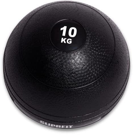 SUPRFIT - Medizinball 10kg - Speziell gummierter Slamball mit griffiger & Rutschfester PVC Oberfläche - Power Ball für Übungen im Schnellkraft- & Kraftausdauertraining ohne zurückprallen vom Boden