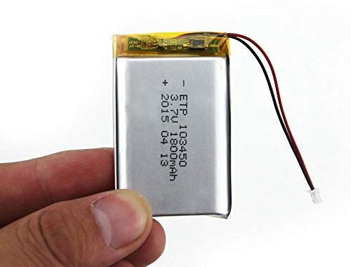 Gaoominy 103450 3.7V 1800Mah Batería Recargable de Litio Y Polímero de Lipo para Mp3 GPS Navegad Grabadora de DVD Auriculares E-Book Cámara