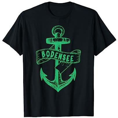 Bodensee Anker für Segler Urlaub am See Bodensee T-Shirt
