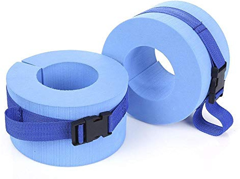 INIFILM 1 par simning ankelband, skum simma vattenlevande manschetter, vrister armbälten med snabbfrigöringsspänne, vatten aerobics flottörring fitness träningsset för simning fitness träning