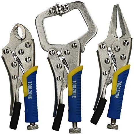 3pc Mini Locking Plier Clamp Mole Vice Grip Pliers Welding Clasp C Clamp