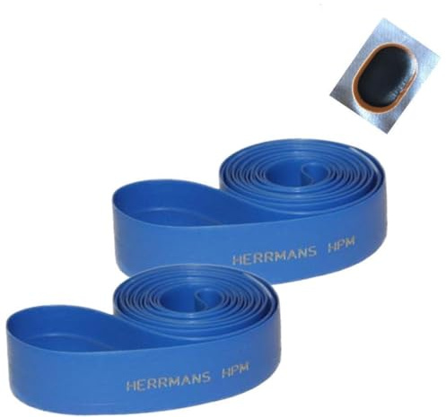 2 x Herrmans Fahrrad HPM Felgenband Blau 28 x 18 mm inkl. Schlauchflicken