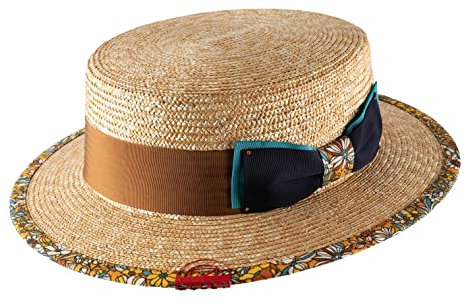 Marky - Boater Kreissäge Strohhut L'estival - Size 54 cm - Ambre