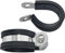 Lumonic 5x fascette per tubi da 20mm con inserto in gomma in acciaio inox V2A I fascette per cavi per l'avvitamento I fascetta per tubi 20mm, fascette