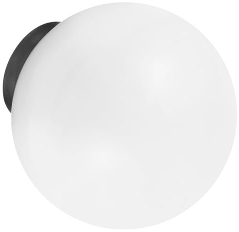 SEWOART Outdoor Post Globe Lampenschirm Aus Wetterbeständigem Kunststoff Lichtabdeckung Für Patio Wegleuchten Cremeweiß Wetterfest Korrosionsbeständig Passgenau Für Außenlampen