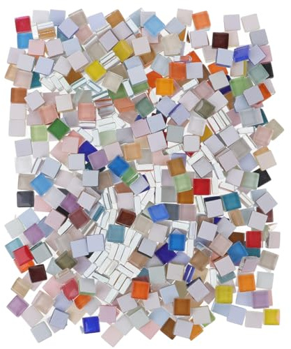 UKCOCO Tesselles Pour Mosaïque Kit Carreaux Colorés Pour Décoration Objets Travaux Manuels Et Créations Artistiques