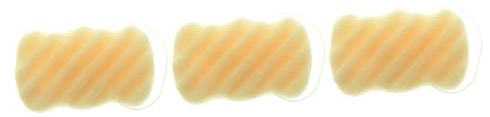 Healeved 3piezas Esponja Forma De Onda Para Cuerpo y Cara Exfoliador Natural Para Cuidado Piel Para Hombres y Mujeres Beige