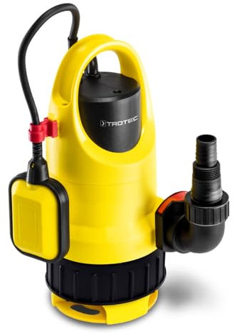 TROTEC Tauchpumpe TCW 900 – Pumpe für Klar-/Schmutzwasser – Fördermenge 15.000 l/h, Leistung 900 Watt, Eintauchtiefe max. 7 m, IPX8