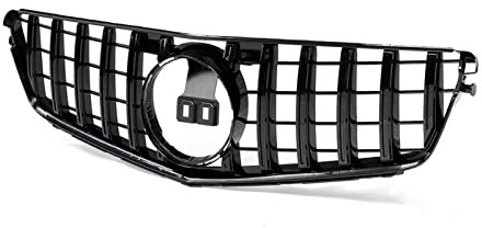 DZSQOMHGD Kühler Kühlergrill Auto-Frontstoßstange-Grill-Grill Für Mercedes Für Benz C-Klasse W204 C200 C300 2008-2014 Sport Kühlergrill(Schwarz)