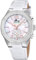 LOTUS Reloj Mujer 18972/1 Connected Caja de Acero Inoxidable 316l Plateado Correa de Piel Blanco