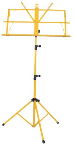 Abaodam Foldable Music Stand Adjustable Height Metal Music Sheet Holder with Non-Slip Feet Lightweight Portable Tripod for Home and Stage Use
