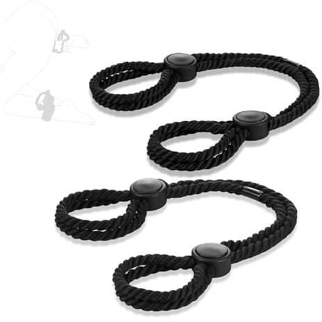 2 pezzi nero regolabile corda di cotone polso gioco oggetti di scena