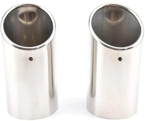 YSQOJF Exhaust Tail Muffler Tip Pipe For A1 A3 8p For A4 B8 Q5 1.8t 2.0t 2009-on Tail Pipe Tailpipe Finisher End Trim Mufflers Cover 2pc Exhaust Muffler Tips Tail Pipe Exhaust Pipe Cap