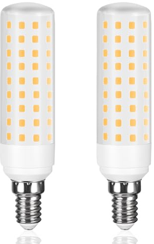 Karyoosi Bombilla LED E14 12W, 1450 Lúmenes, Luz Blanco Cálido 3000K, Sustituye 100W, No Regulable, Sin Parpadeo, para Lámparas, Arañas, Campanas y Frigorífico 2 unidades