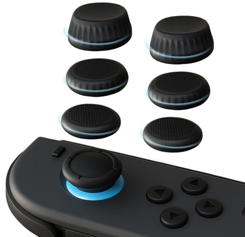 Tapa De Joystick para Accesorios De Switch 2, Tapas De Joystick para Nintendo Switch 2, Tapas De Agarre para Joystick Joy-con, Negras, Suaves Y Antideslizantes, Tapas De Repuesto para Joystick