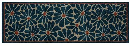 My Mat Boho Floral Blue Runner, 50x150cm