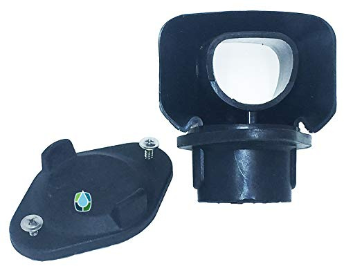 EarthMinded DIY Rain Barrel Diverter Parts for 2x3, Downspouts (Diverter, Winter Cover Plate, Parts to fit 2x3 Downpipe)