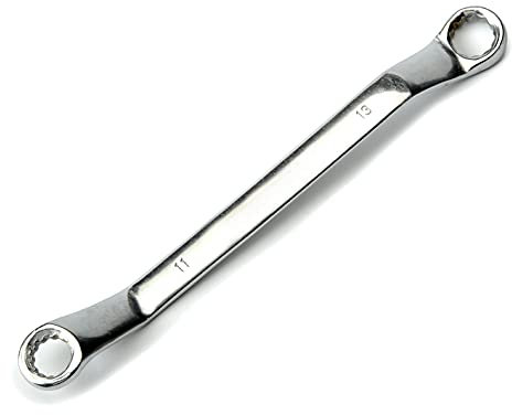Utoolmart Doppelseitiger metrischer Torx-Ringschlüssel, 190 mm Gesamtlänge, Chrom-Vanadium-Stahl, Offset-Schraubenschlüssel, manuelles Reparaturwerkzeug für Heimwerker, Autoreparaturen, 1 Stück