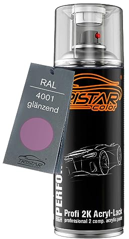 TRISTARcolor RAL 4001 Rotlila glänzend 2K Acryl Spraydose Sprühdose Spritzlack Sprühlack 400 ml schnelltrocknend