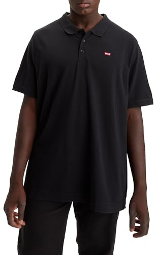 Levi's Big & Tall Housemark Polo, T-Shirt para Hombre, Mineral Black, XXL