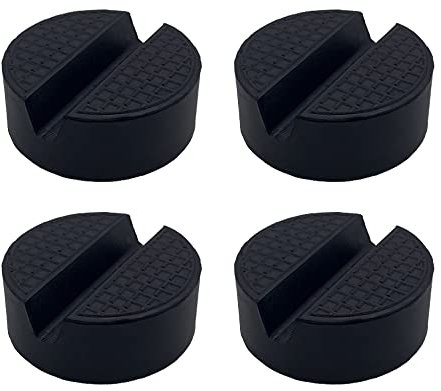 sinzau 4 Stück Wagenheber Gummiauflage, Auto Wagenheberauflagen, Rangierwagenheber für Wagen Hebebühnen, Schwarz