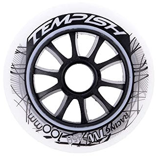 TEMPISH skaterollen TW 100 mm / 85A weiß/schwarz 8 Stück