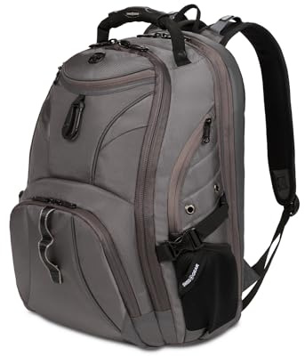 Swiss Gear 1900 Scansmart TSA 17-inch Laptop Backpack Zaino per Computer Portatile, Sting Grey Ballistic, 19 Unisex-Adulto
