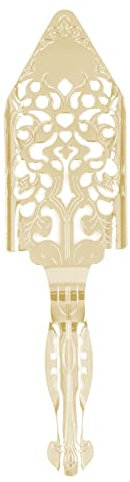 Cucchiaio con Filtro per Assenzio Cucchiaio per Assenzio in Acciaio Inossidabile 304 Cucchiaio da Cocktail Retrò in Legno di Assenzio Cucchiaio per Zucchero in Stile Giapponese per Bartending(Oro)