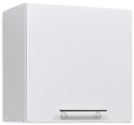 EDDY Moderner Hängeschrank Küche in Weiß matt - Geräumiger Küchenschrank mit viel Stauraum - 50 x 50 x 31 cm (B/H/T)