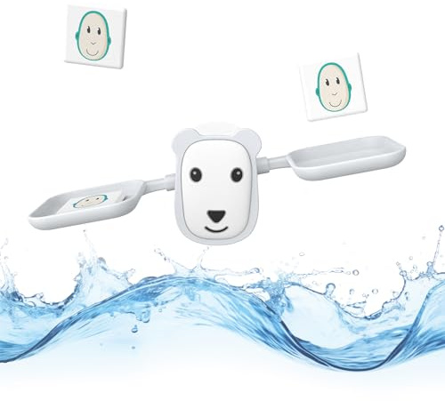 Matchstick Monkey, Bathtime Scale Balance Bath Toy, Antimicrobial Baby Bath Toy, Sensory Learning - 1 Scale, 6 Weight Chips, 12 Months Old+, No Holes, No Mould, Polar Bear