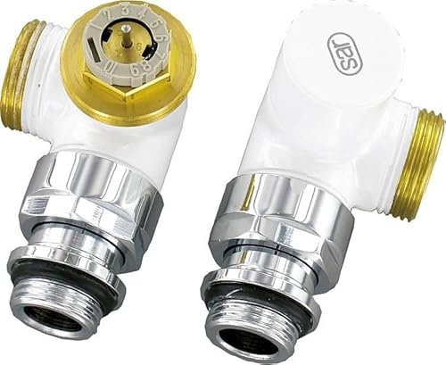 Simplex Design Thermostat-Ventilunterteil-Set Winkeleck DN15