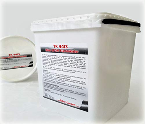KlesTec TK-4413 EPDM Kleber für Dachfolie Flächenkleber Wasserbasis Dach Folie Wasser (3,5 Liter) …