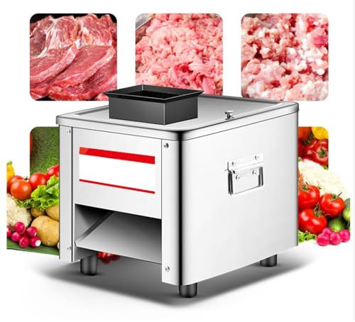 DPLXQPP Picadora Carne Industrial Eléctrica 850w,Picadora Carne Acero Inoxidable,Fabricante Salchichas,Cocina Casera (con Bandeja Y Herramientas Limpieza),2.5mm