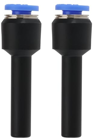 eMagTech 2 Stück Pneumatischer Push-FIT-Reduzierverbinder Gerader Anschluss Gerader Push-to-Anschluss Reduzierverbinder für Rohre mit 4mm Außendurchmesser auf Schläuche mit 6mm Bohrung