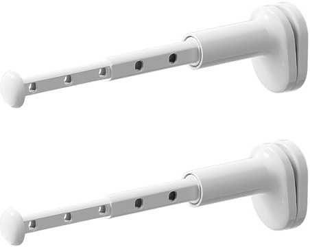 Ziyonix Stendibiancheria Portatile da Viaggio 2Pcs, Gruccia Pieghevole per il Viaggio, Stendibiancheria a Scomparsa Stendino Piccolo Stendino Allungabile con 5 Fori per Viaggi, Hotel