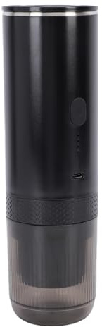 Luocute Macchina per caffè Portatile, Macchina per caffè a Capsule e caffè Macinato 2 in 1 con Pressione di 20 BAR e Batteria da 7500 MAh, Macchina per caffè Elettrica per Casa, (BLACK)