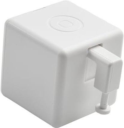 NiuLumea Tuya Zigbee Interrupteur poussoir sans câblage pour commande vocale via Alexa et Google Home, compatible avec les interrupteurs et boutons traditionnels Blanc