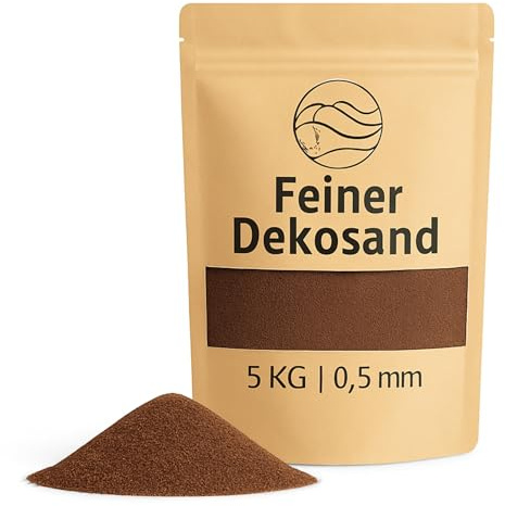 Deko-Sand braun 5 kg - Feine Dekosteine für Vasen, Gläser, Tischdeko & Floristik