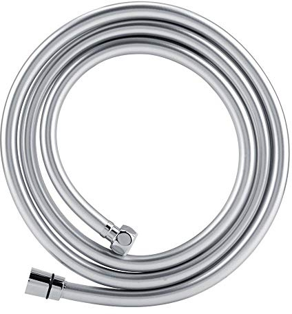 idalinya Duschschlauch ， 2M Flexibles PVC-Duschschlauchrohr Wasserduschkopf-Verbindungsstück Badezimmer-Versorgungsmaterial-Verlängerungs-Wiedereinbau